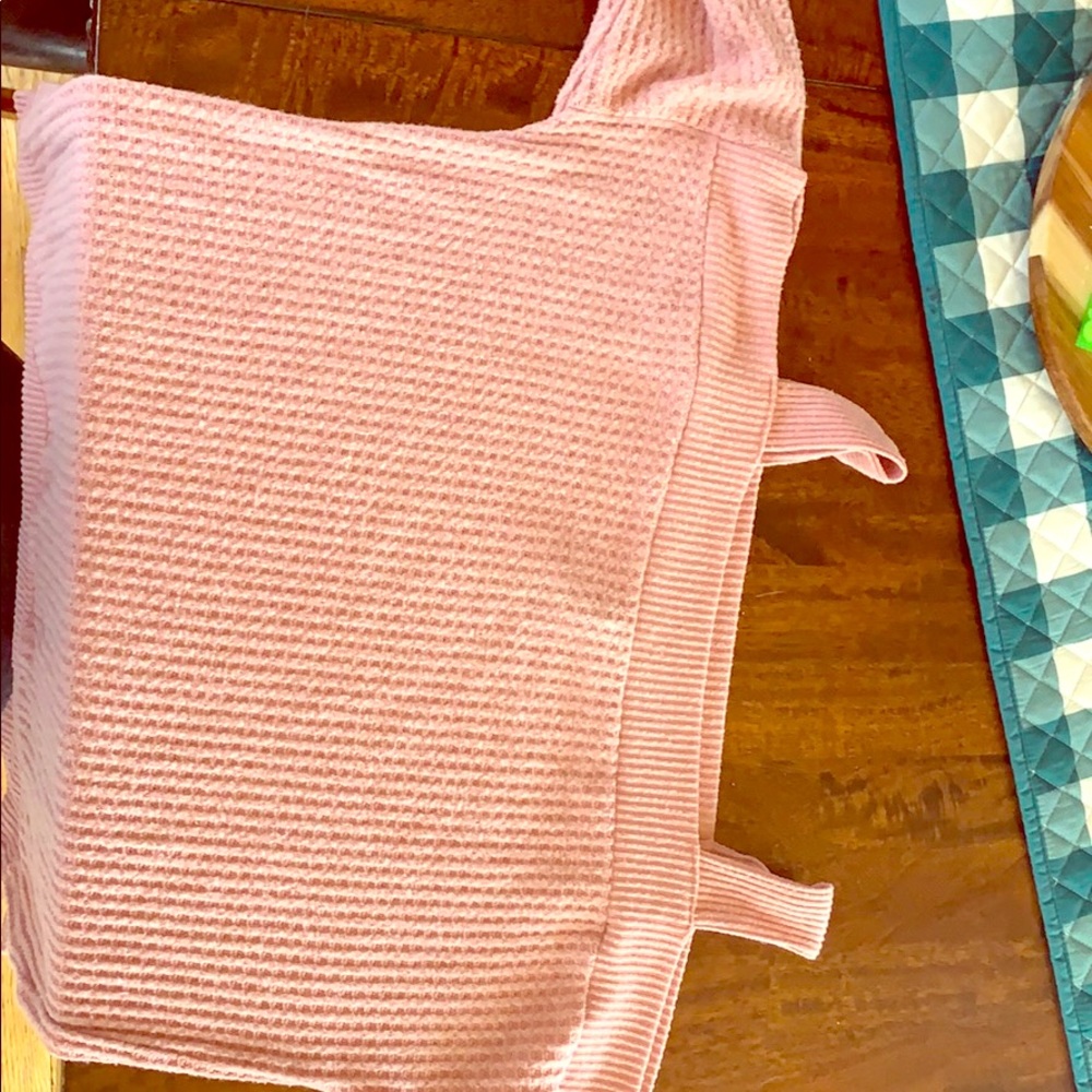Light pink off the shoulder long sleeve